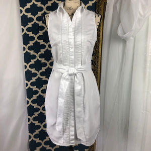 Sleeveless Oxford Shirtdress